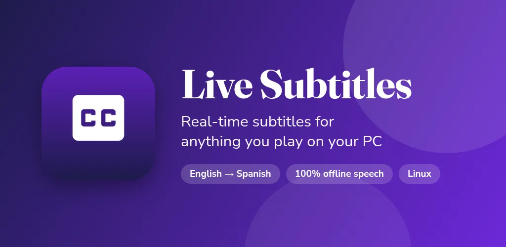 Live Subtitles EN→ES preview